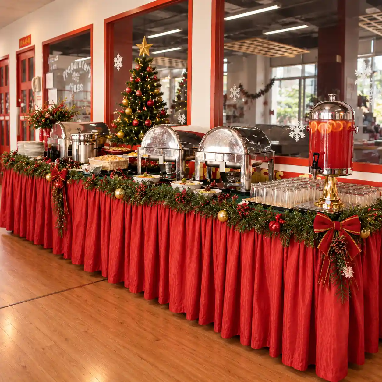 Christmas Menu B halal buffet line by Teaffani Catering