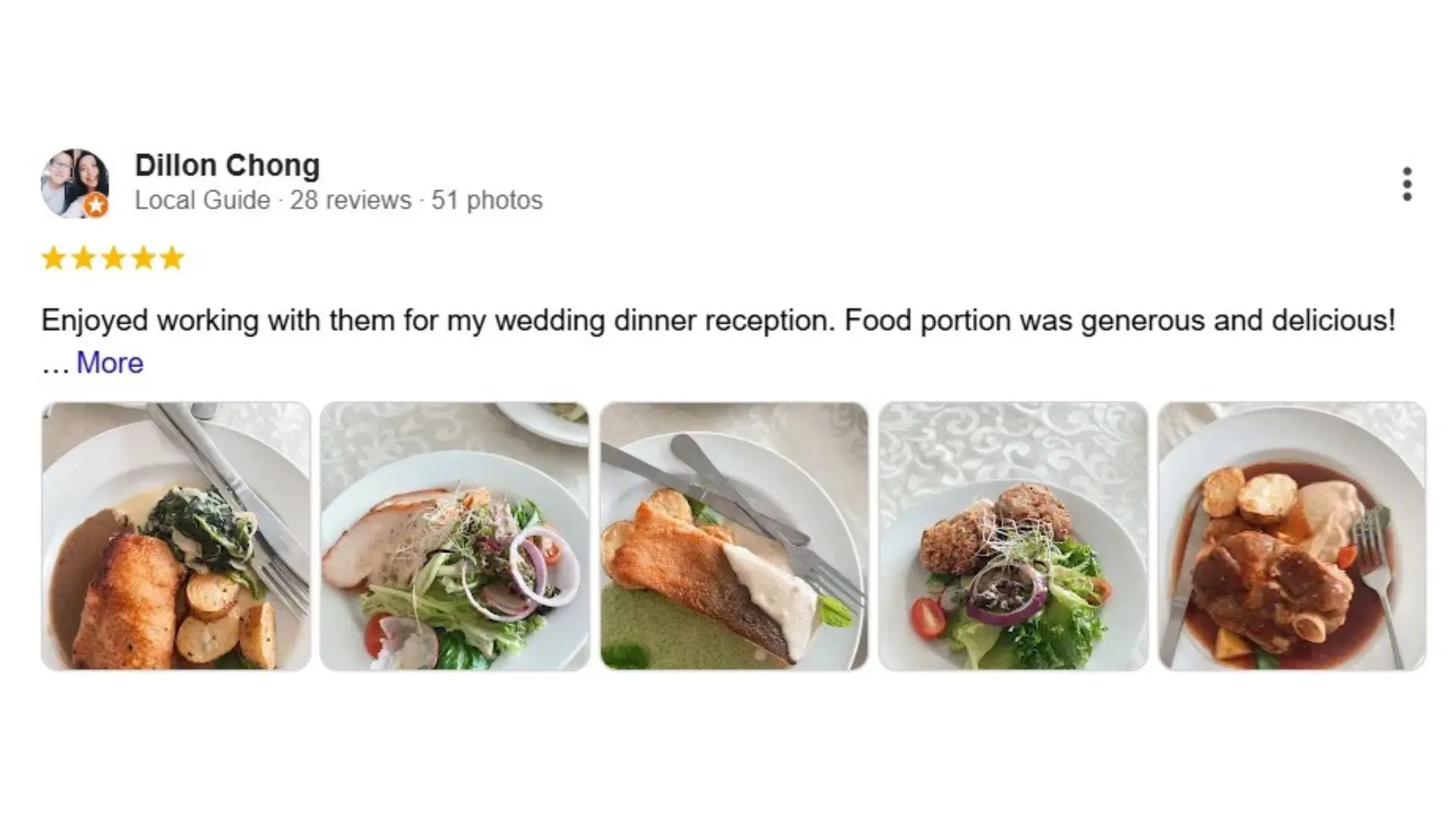 Teaffani Catering feedback