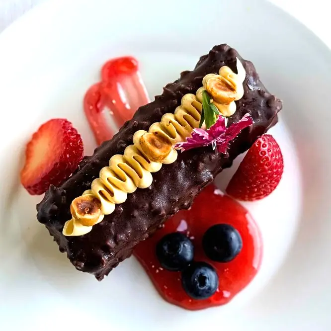 halal western plated chocolate truffle teaffani catering