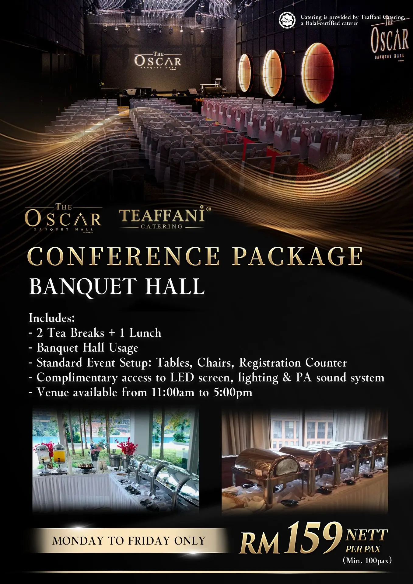 conference package corporate event teaffani catering halal