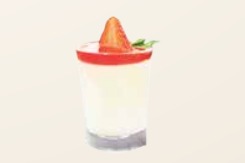 (Canape) Strawberry Panna Cotta (1pc)