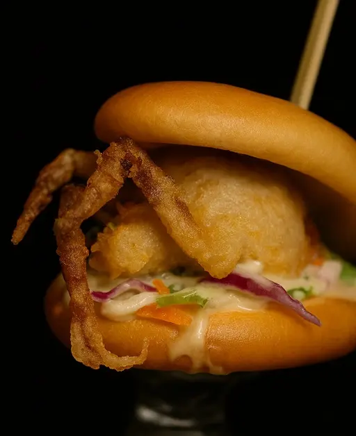 (Canape) Mini Soft Shell Crab Bao (1pc)