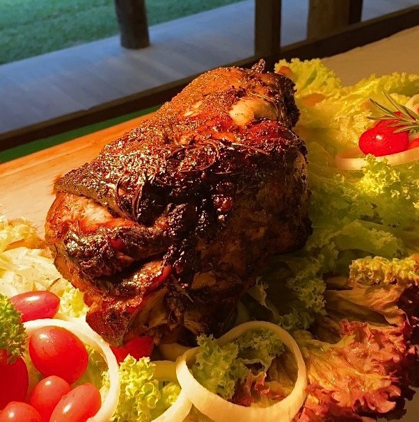 Live Carving - Herb Lamb Leg with Rosemary Jus 3kg (Boneless) good for 40 pax