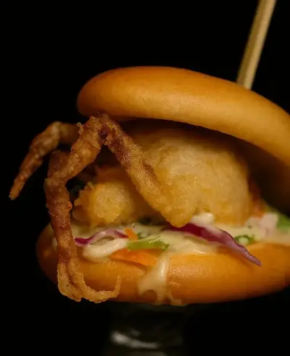 (Canape) Mini Soft Shell Crab Bao (1pc)